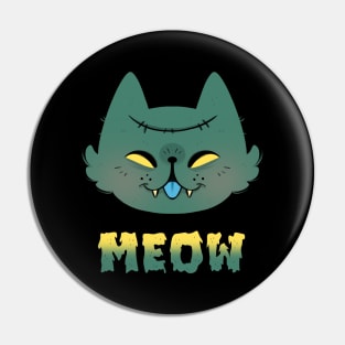 Zombie Meow Pin