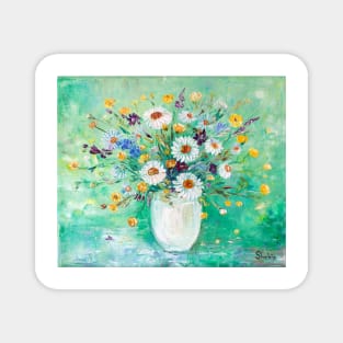 Daisies and Buttercups Magnet