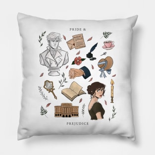 Pride and Prejudice Aesthetic Pillow