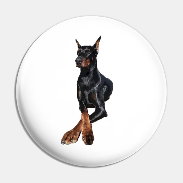 Doberman Dog Dobermann Pinscher Pin by ElegantCat