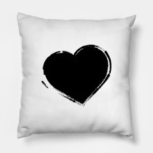 Black Heart Pillow