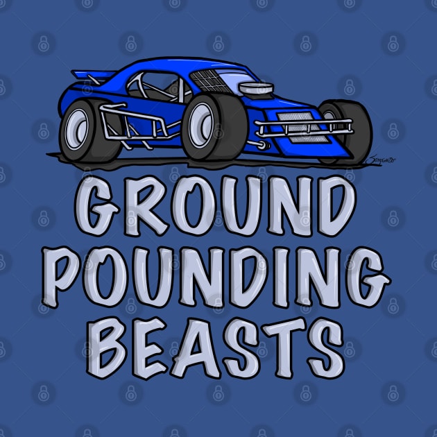 Race Car GROUND POUNDING BEASTS by ScottyGaaDo