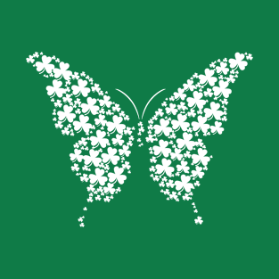 Butterfly St Patricks Day T-Shirt