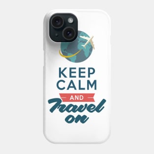 Keep Calm and Travel on an Airplane Phone Case