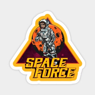 Space Force Monkey Magnet