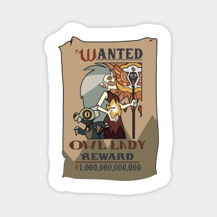 Reward os the owl lady Magnet