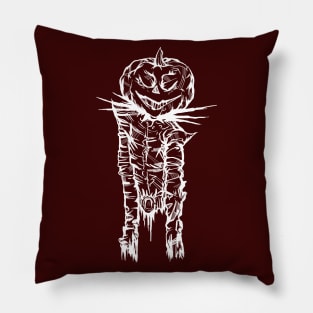 king of pumpkins white Pillow