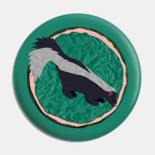 Paper Craft Skunk Pin