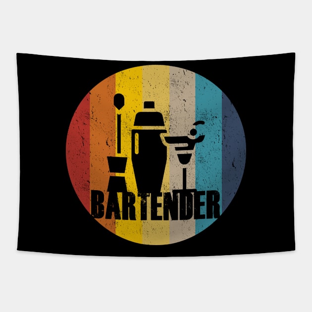 Bartender Bar Drinks Tapestry by BlockShop