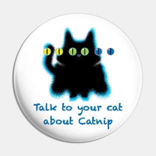 Cat under Catnip effects Pin