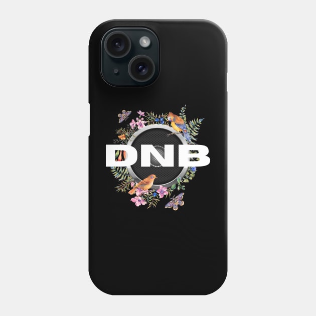 DNB - Bass Birds Phone Case by DISCOTHREADZ 