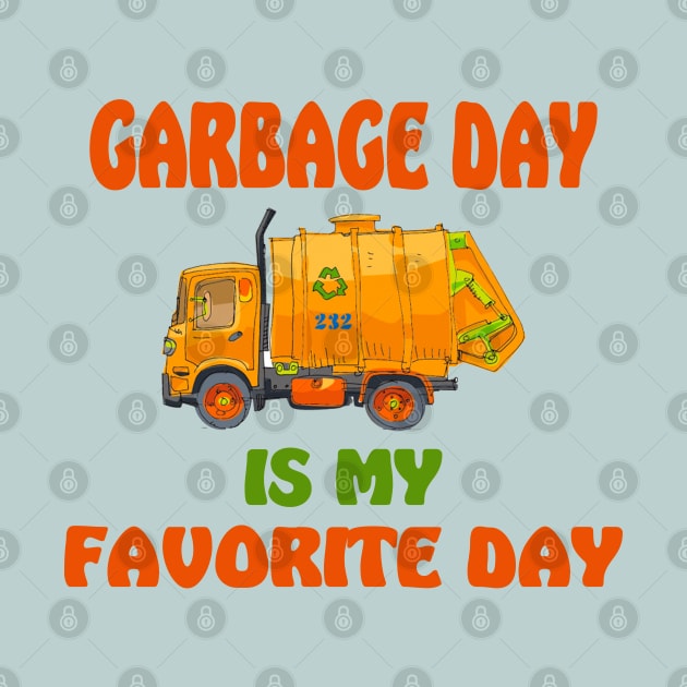 Garbage Truck by Happy Art Designs