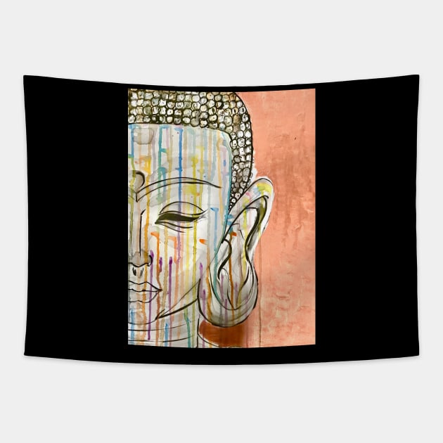 Buddha Drip Tapestry by Mr_Bentley