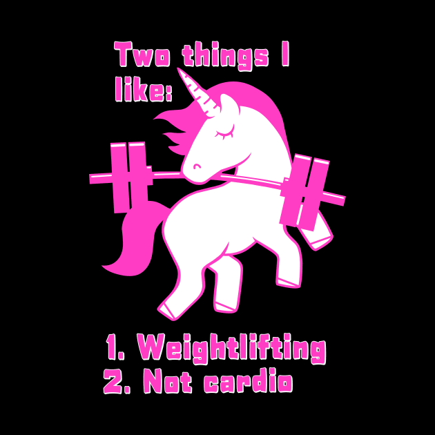 Unicorns love weightlifting, not cardio by TimAddisonArt