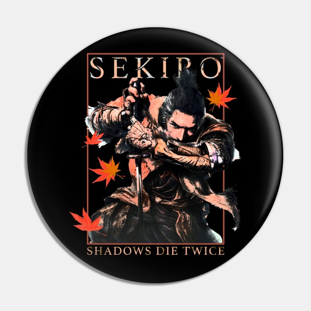 Sekiro Samurai Video Game Fan Pin by IndieTeeshirt