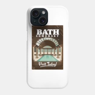 Bath Somerset travel poster Phone Case