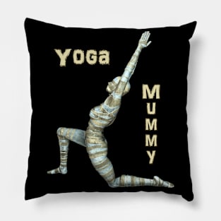 Yoga Mummy Warrior Pose Pillow