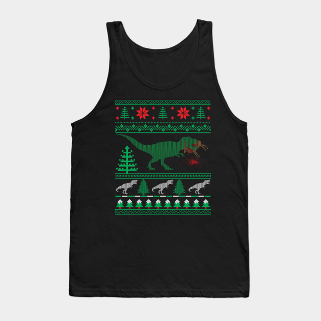 dinosaur christmas sweater vest