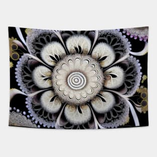 Flowing Shiny Flower Tapestry