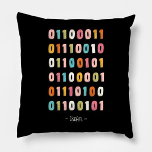 Create - binary code Pillow