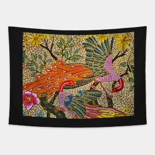 PERANAKAN PHOENIX BATIK MOTIF Tapestry