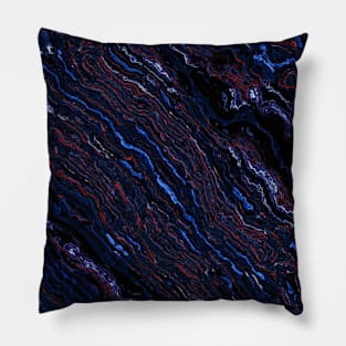 Mystic Midnight Marble Pillow