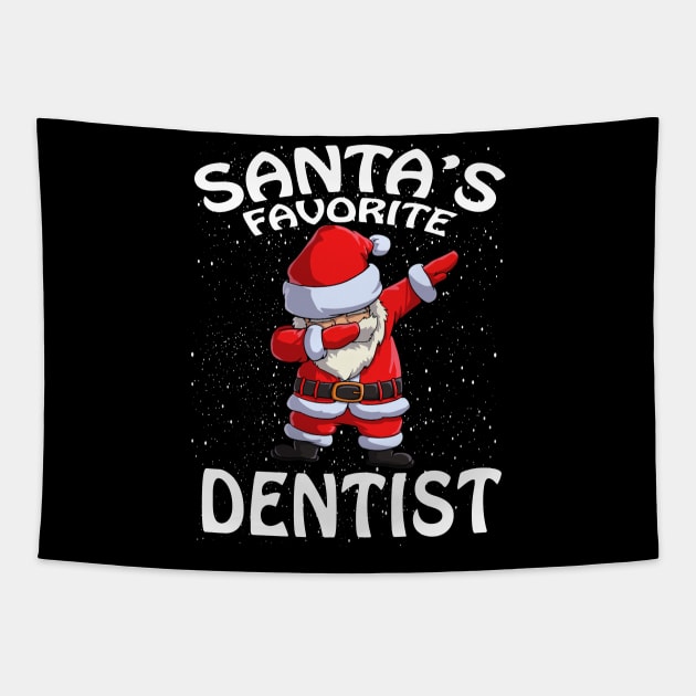 Santas Favorite Dentist Christmas Tapestry by intelus