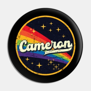 Cameron // Rainbow In Space Vintage Grunge-Style Pin