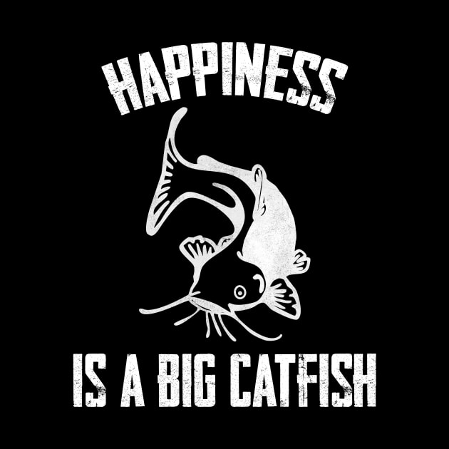 Happiness is a Big Catfish Funny Fish by charlescheshire