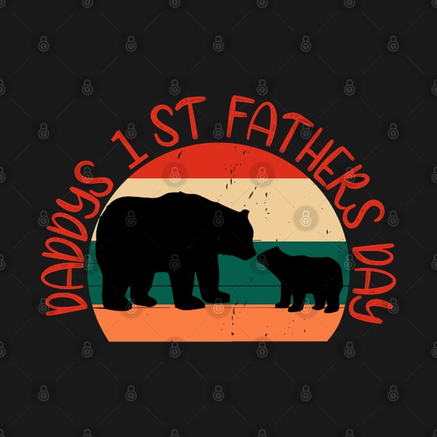 Daddy's 1st Father's Day T Shirt by Rezaul