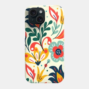 Colorful exotic Floral Pattern Phone Case