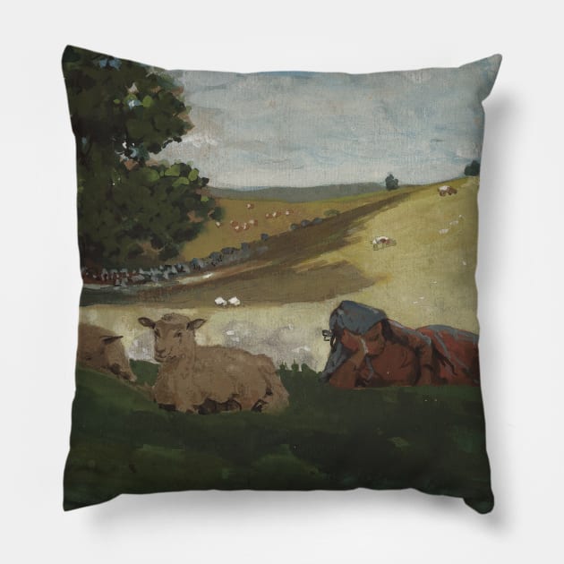 Warm Afternoon by Winslow Homer Pillow by Classic Art Stall