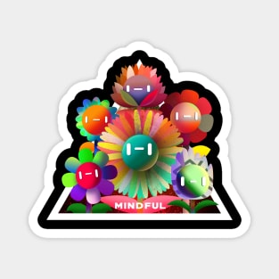 Flower Doodle TRIAD Magnet