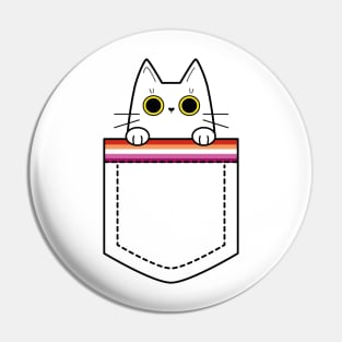 Lesbian cat in a pocket Pin