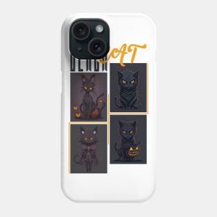 Black cat Phone Case