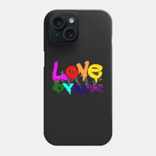 Love Over Hate Phone Case