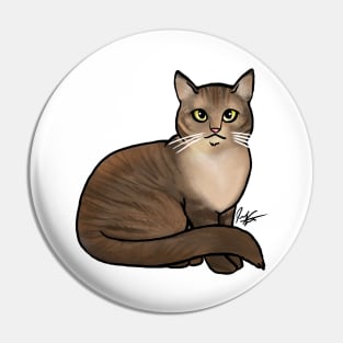 Cat - British Shorthair - Black and White Pin