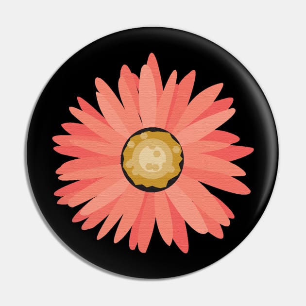 Light Pink Gerbera Pin by Heartfeltarts