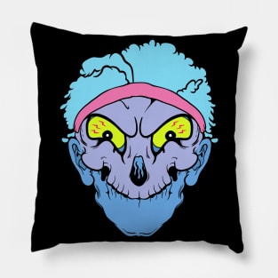 Dope skulls logo icon drawing Pillow