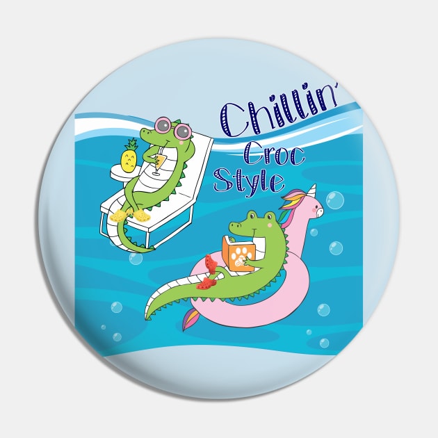 Chillin' Croc Style Pin by Mama_Baloos_Place