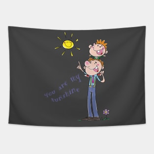 Sunshine daddy father's day gift Tapestry