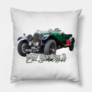 1927 Bentley 3 Litre Speed Model Tourer Pillow