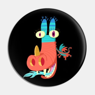 colorful dragon Pin