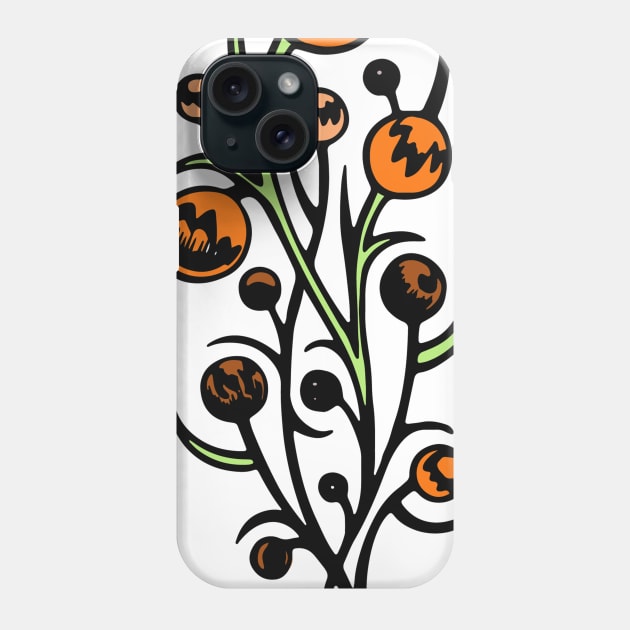 Flower Abstract Vintage Design Phone Case by NayaRara