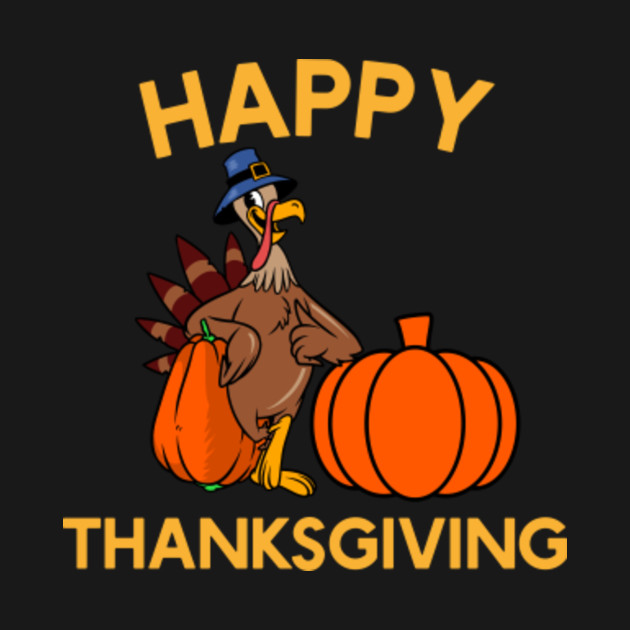 Discover Funny Happy Thanksgiving Pumpkin Turkey Day T-Shirt Gift - Thanksgiving Turkey - T-Shirt