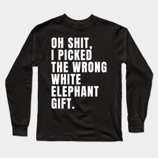 Oh Shit Funny White Elephant T-Shirt