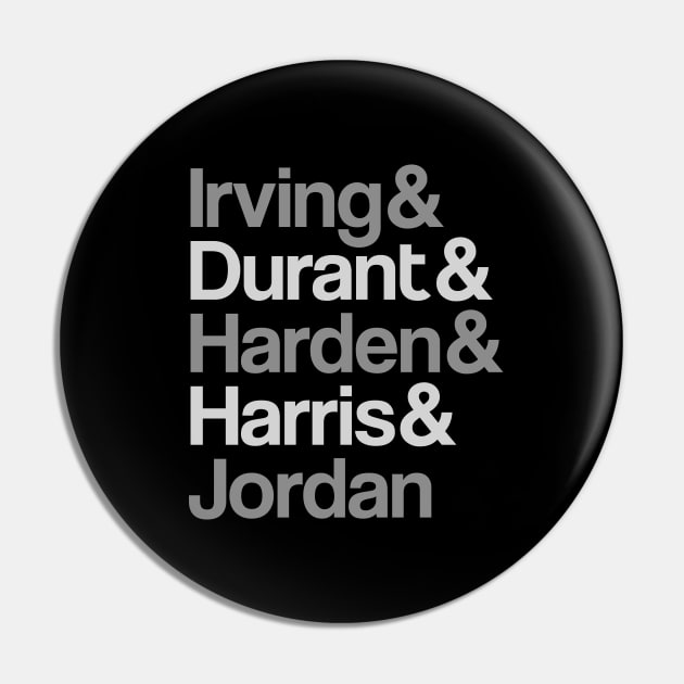 Brooklyn Nets Harden Irving& Durant Dream team Pin by BooTeeQue