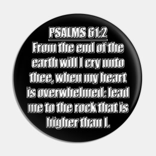 Psalm 61:2 KJV Bible Verse Pin