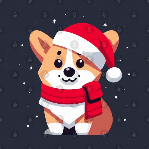 Santa Corgi by BoundlessWorks