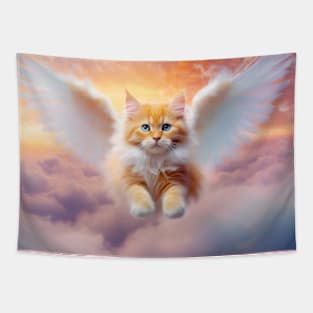 winged kitten Tapestry